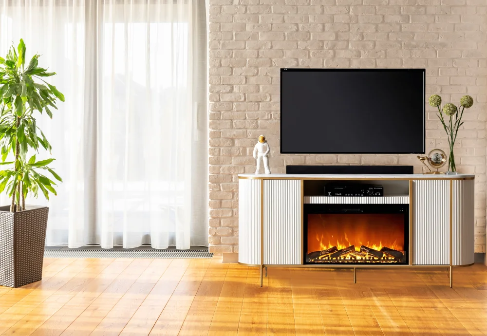 electric fireplace and tv stand